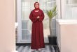 Cherry maroon abaya dress